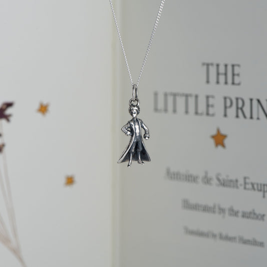 The Little Prince Gift Set – Silver Charm Necklace & Book
