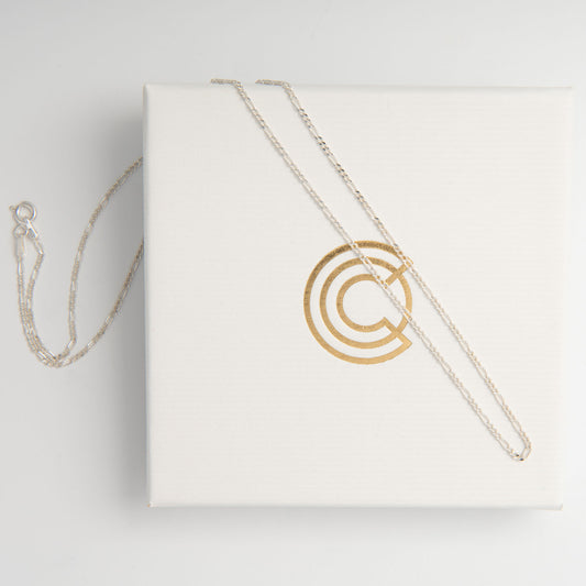 Sterling Silver Diamond Cut Figaro Chain Necklace