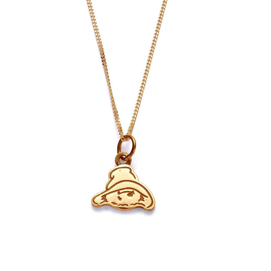 Paddington™ Head Necklace in 18ct Gold Vermeil – officially licensed jewellery by Licensed To Charm