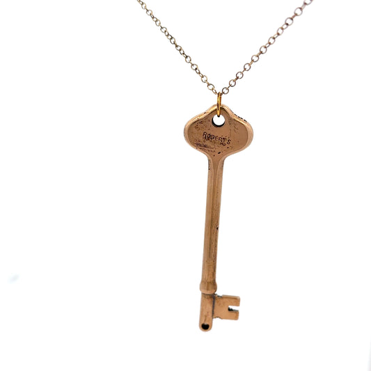 Licensed To Charm Phantom of the Opera Angel of Music key necklace back in bronze, officially licensed and handmade in the UK
