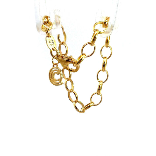 Belcher Chain Bracelet (18ct Gold Vermeil)