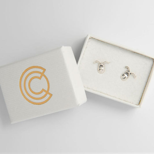Licensed To Charm Officially licensed Gromit Stud Earrings in sterling silver, featuring Gromit’s face. A charming gift for Wallace & Gromit fans and dog lover