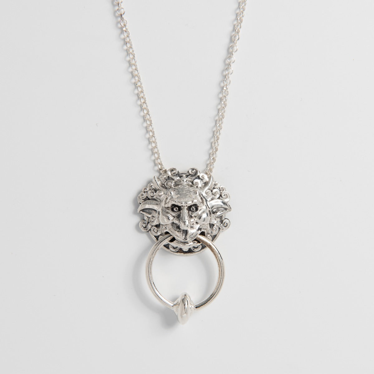 Labyrinth Door Knocker Necklace