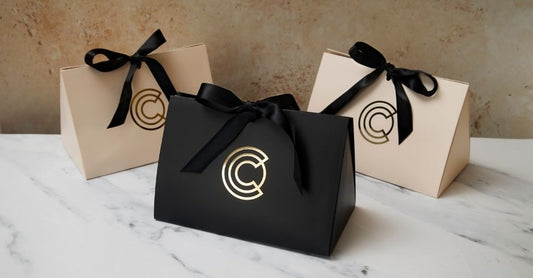 Licensed To Charm jewellery gift wrapping with branded gift bags and ribbon
