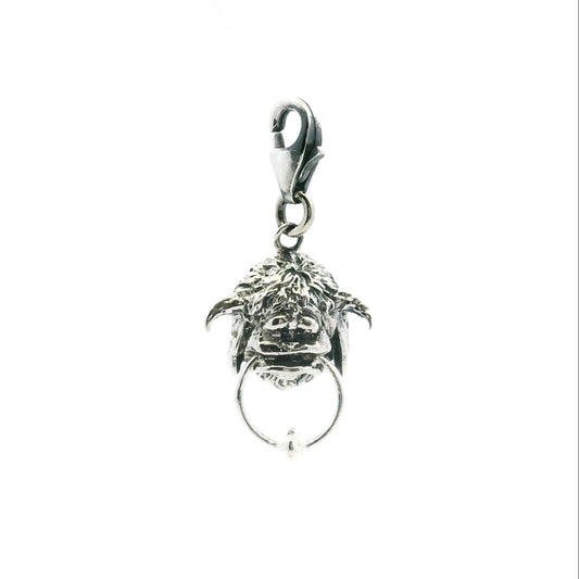 Licensed To Charm Labyrinth Ludo clip-on charm in sterling silver, handmade in the UK, officially licensed Jim Henson jewellery gift