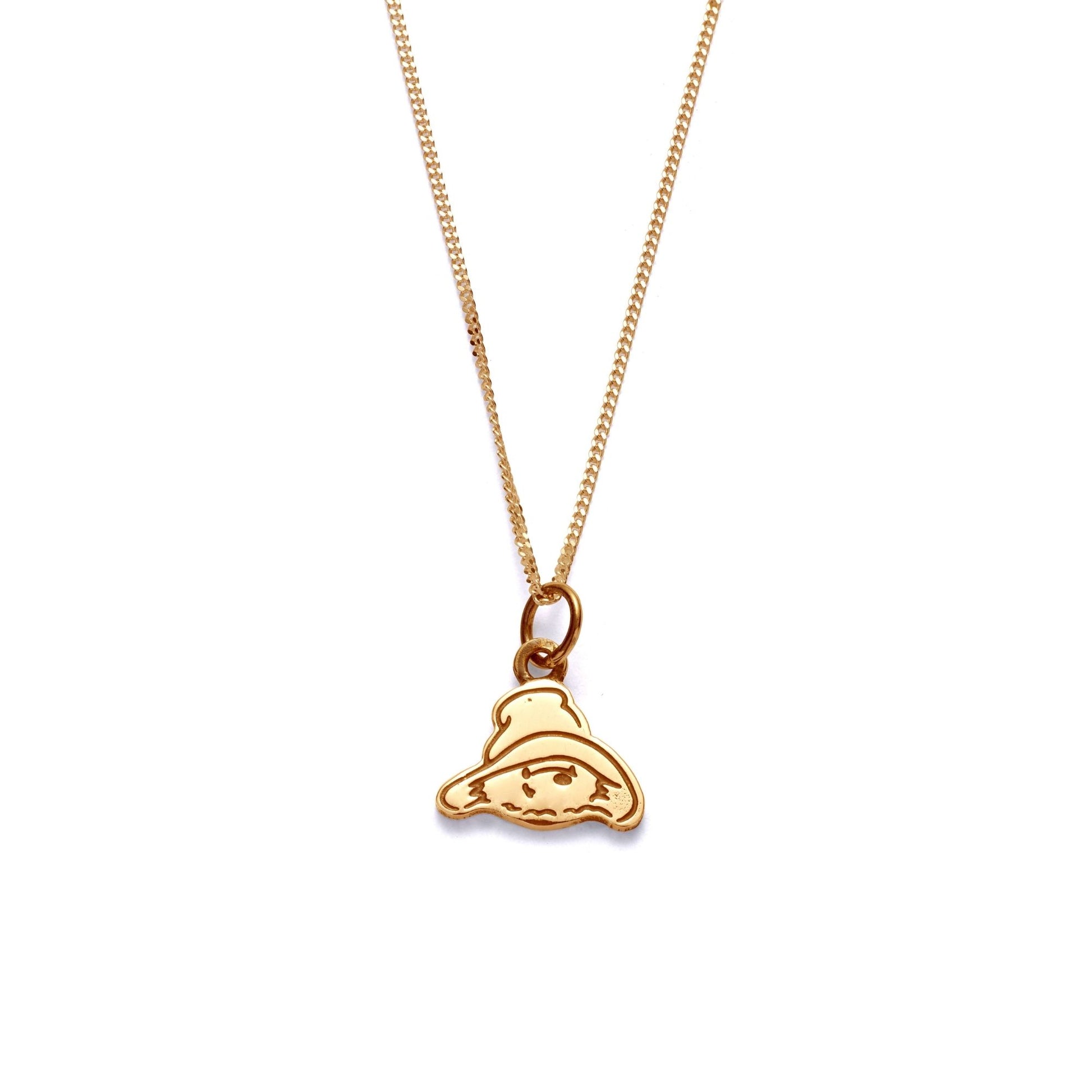 Licensed To Charm Paddington Mini Head Necklace in 18ct Gold Vermeil