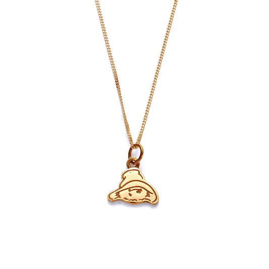 Licensed To Charm Paddington Mini Head Necklace in 18ct Gold Vermeil