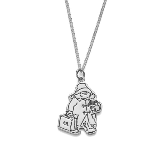 Licensed To Charm Paddington with Suitcase & Marmalade Necklace in Sterling Silver