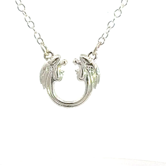 Jesus Christ Superstar large pendant necklace in sterling silver, officially licensed Andrew Lloyd Webber musical jewellery handmade in the UK.