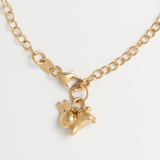 Miffy Leaping Rabbit Charm Bracelet (18ct Gold Vermeil)