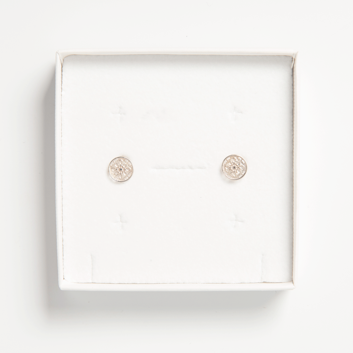 National Portrait Gallery Lace Stud Earrings Silver