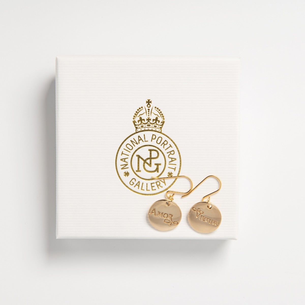 National Portrait Gallery Amor Virtute Drop Earrings