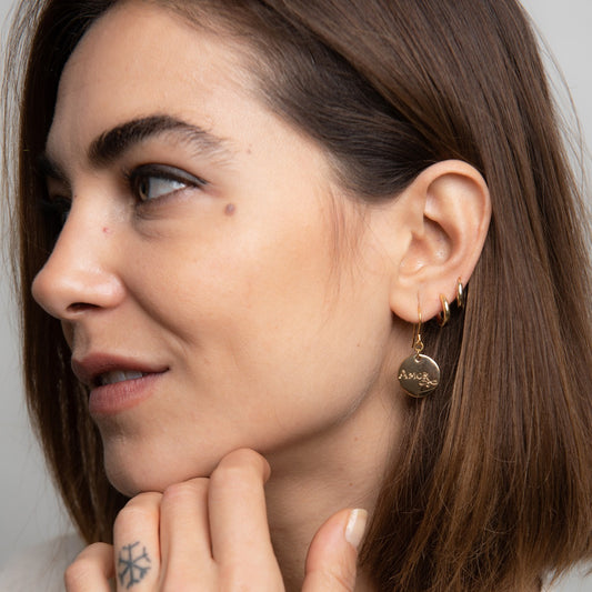 Amor et Virtute Drop Earrings (Sterling Silver)