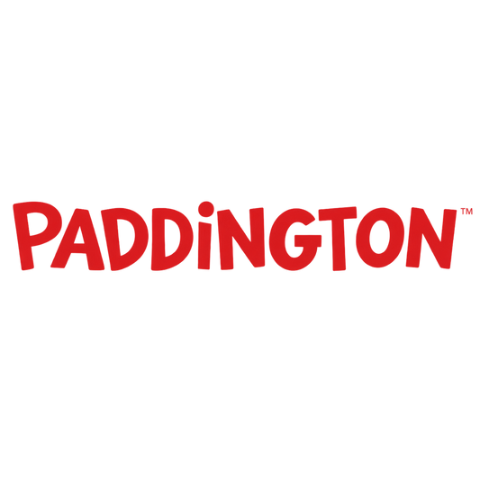 The red Paddington bear logo text is centered on a plain white background.