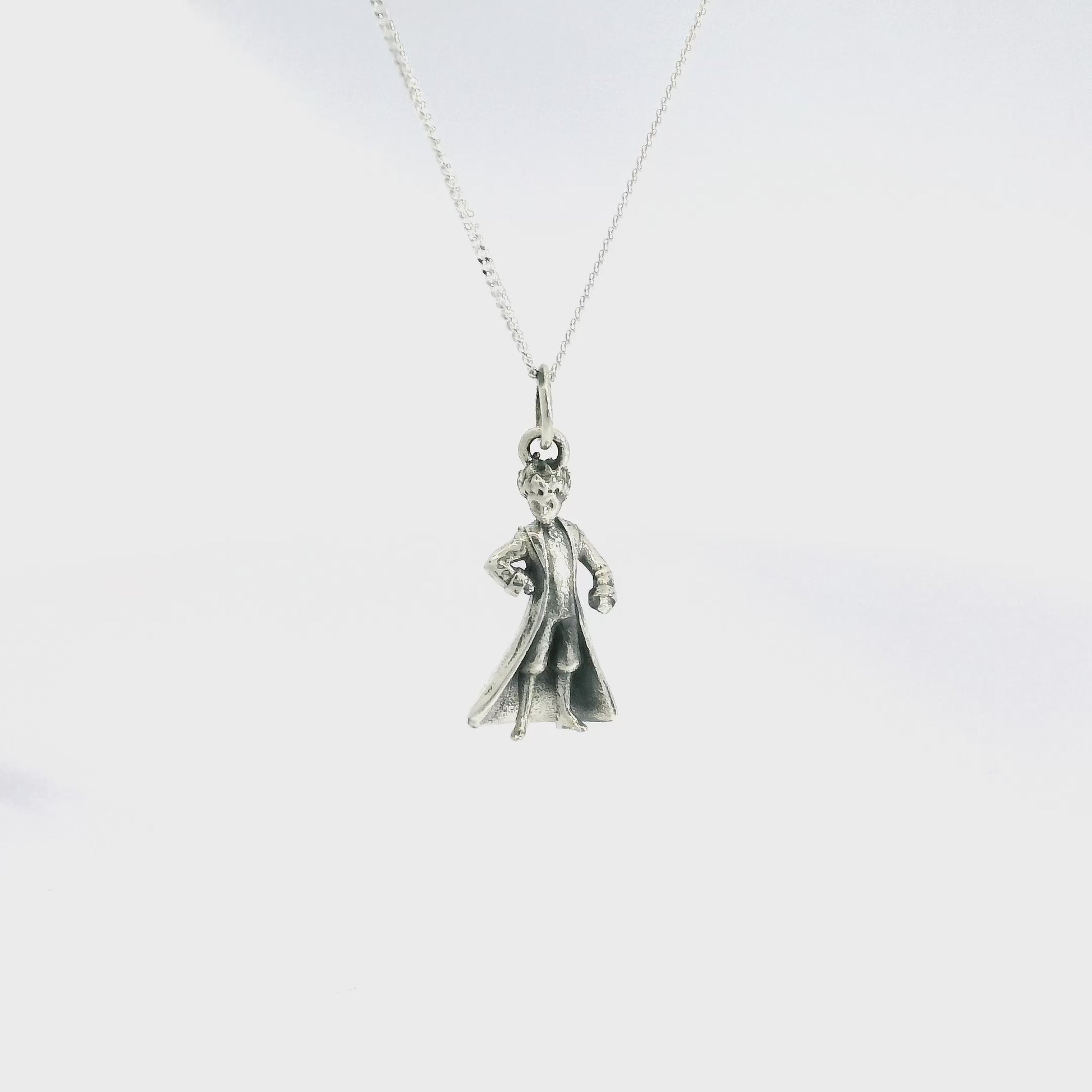 The Little Prince Gift Set – Silver Charm Necklace & Book