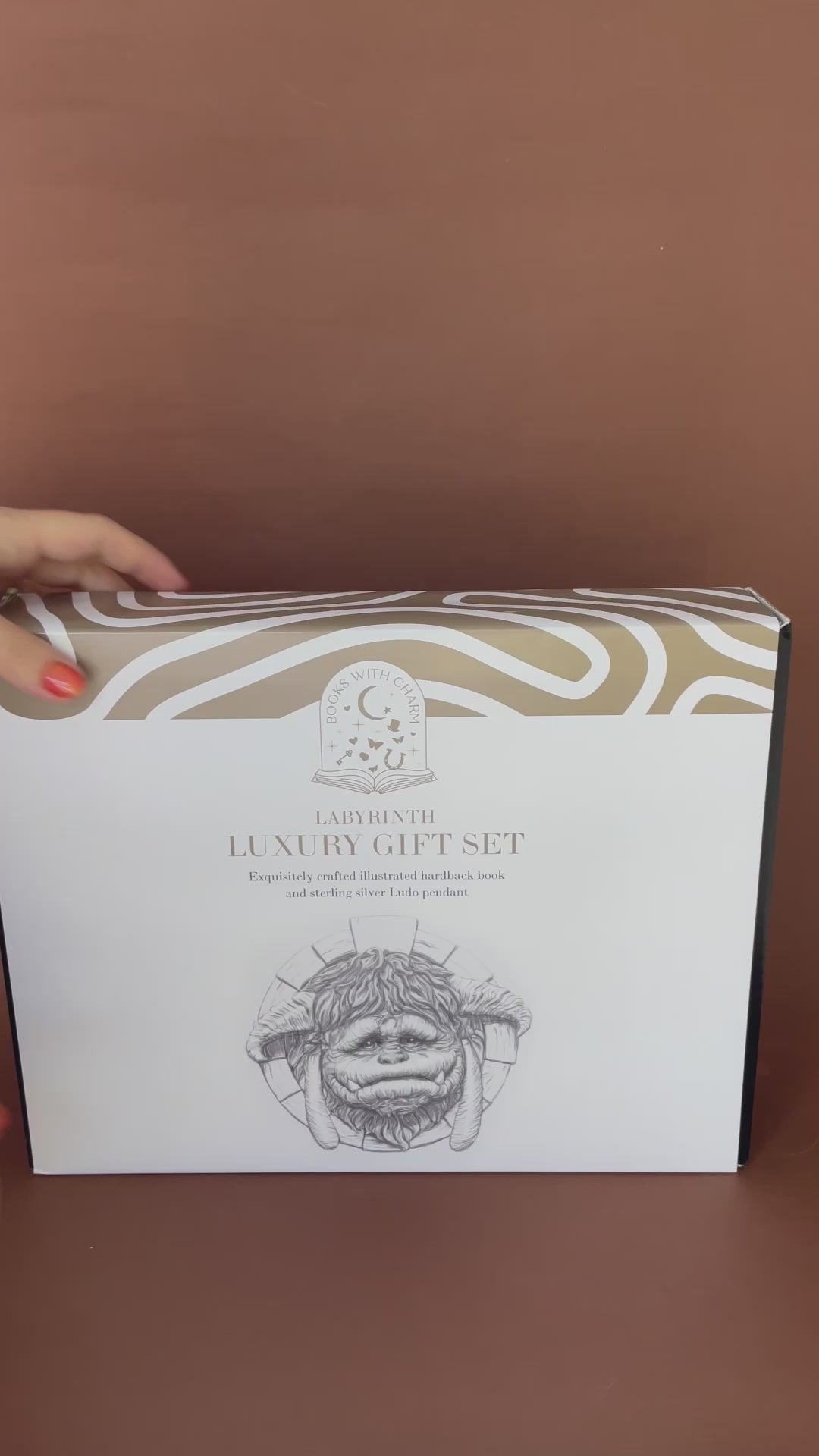 Labyrinth Ludo Gift Set – Sterling Silver Charm Necklace & Hardback Book