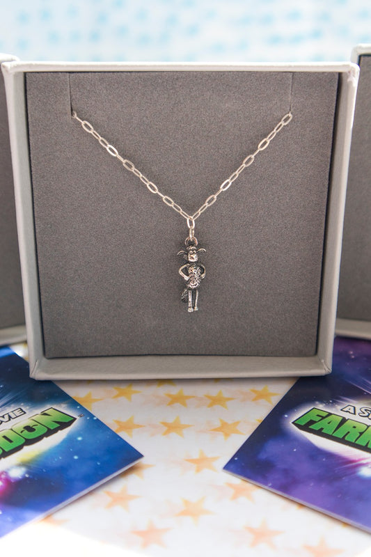 Shaun The Sheep Standing Necklace (Sterling Silver)