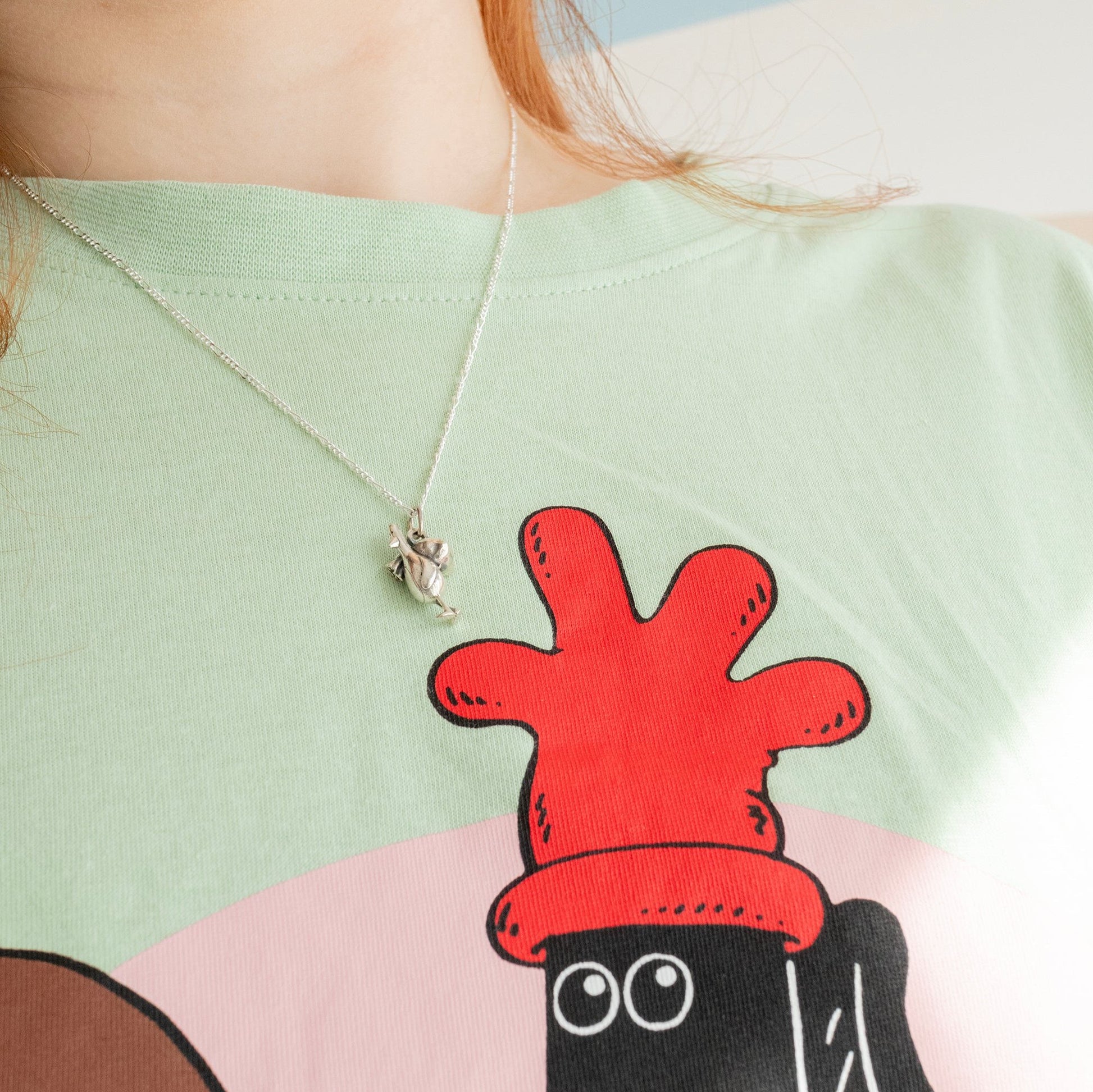 Feathers McGraw Necklace in Sterling Silver – Official Wallace & Gromit Penguin Jewellery
