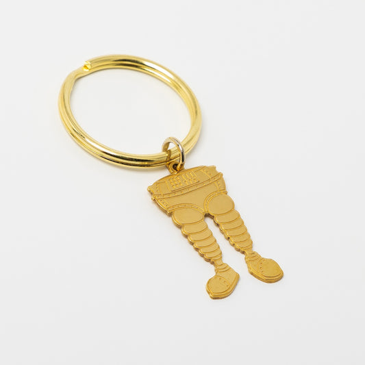Wallace and Gromit Gold Keyring 