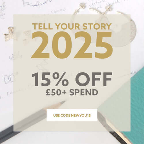 Tell Your Story 2025 – inspirational blog cover image encouraging self-expression through jewellery, celebrating new beginnings and meaningful pieces from our bestselling collections