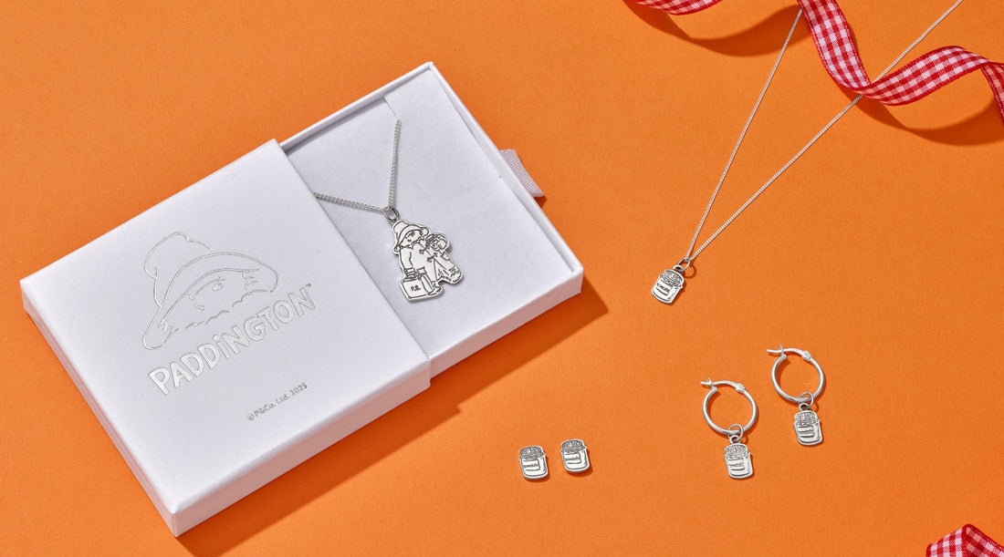 officially licensed Paddington™ jewellery collection is handmade in the UK from sterling silver and gold vermeil, combining craftsmanship with nostalgia.