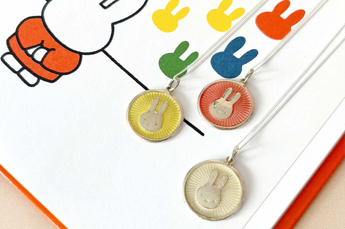 Official Miffy necklace handcrafted in sterling silver by Licensed To Charm