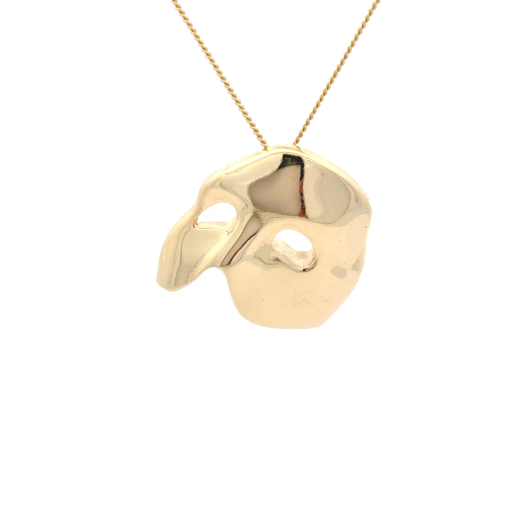 Phantom Large Mask Necklace | 18ct Gold Vermeil | Licensed To