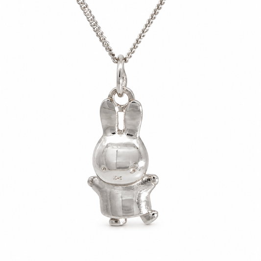Miffy Jumping Necklace (Sterling Silver)