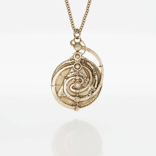 Large Mystic Spiral Constellation Mandala Necklace