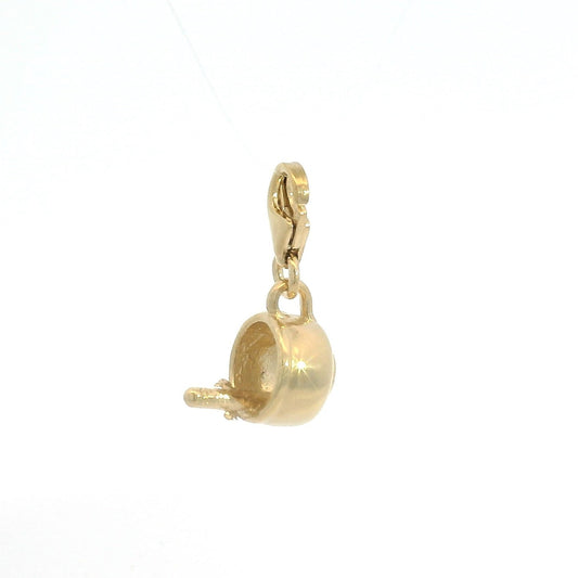 Gold Moomin Hattifattener In a Cup Charm with clip fastening