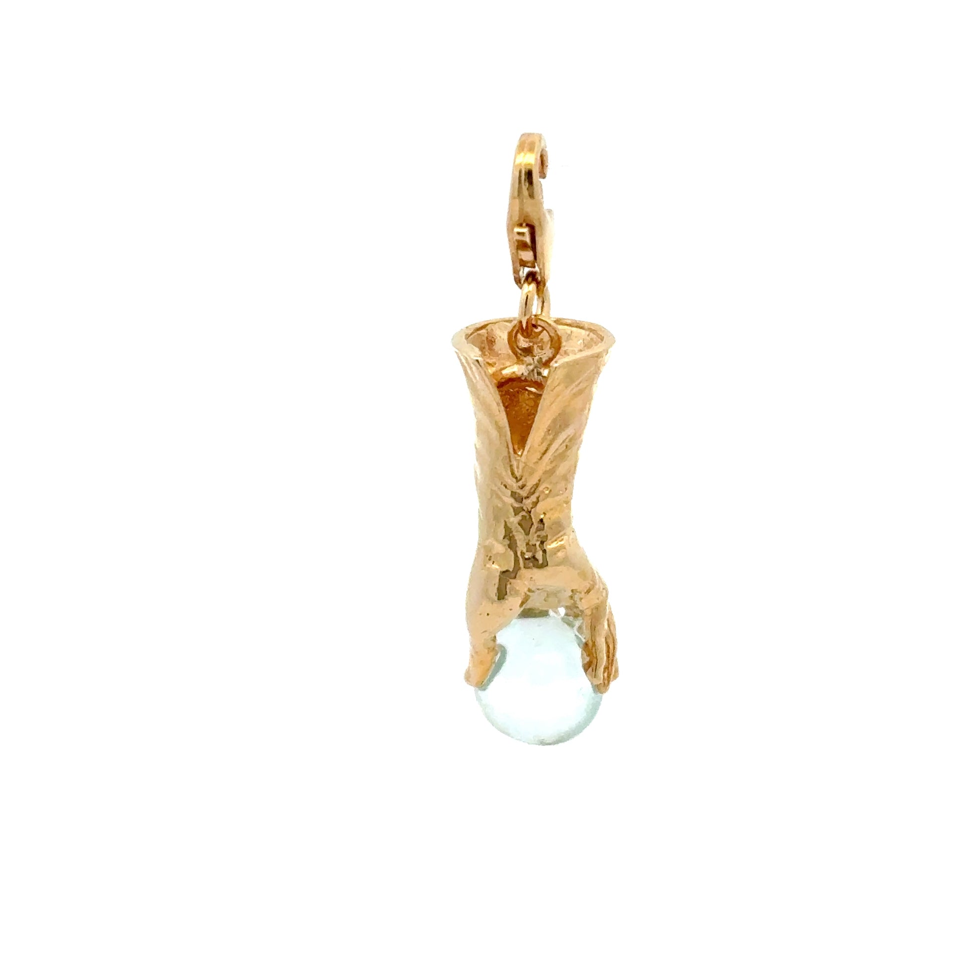 Licensed To Charm Gold vermeil Goblin King’s Crystal Ball Clip-On Charm –back 