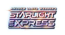 Official Andrew Lloyd Webber’s Starlight Express logo in bold metallic gradient text on a white background, used for Licensed To Charm’s Starlight Express jewellery collection