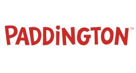 Official Paddington™ logo in bold red uppercase letters on a white background – used for Licensed To Charm jewellery branding