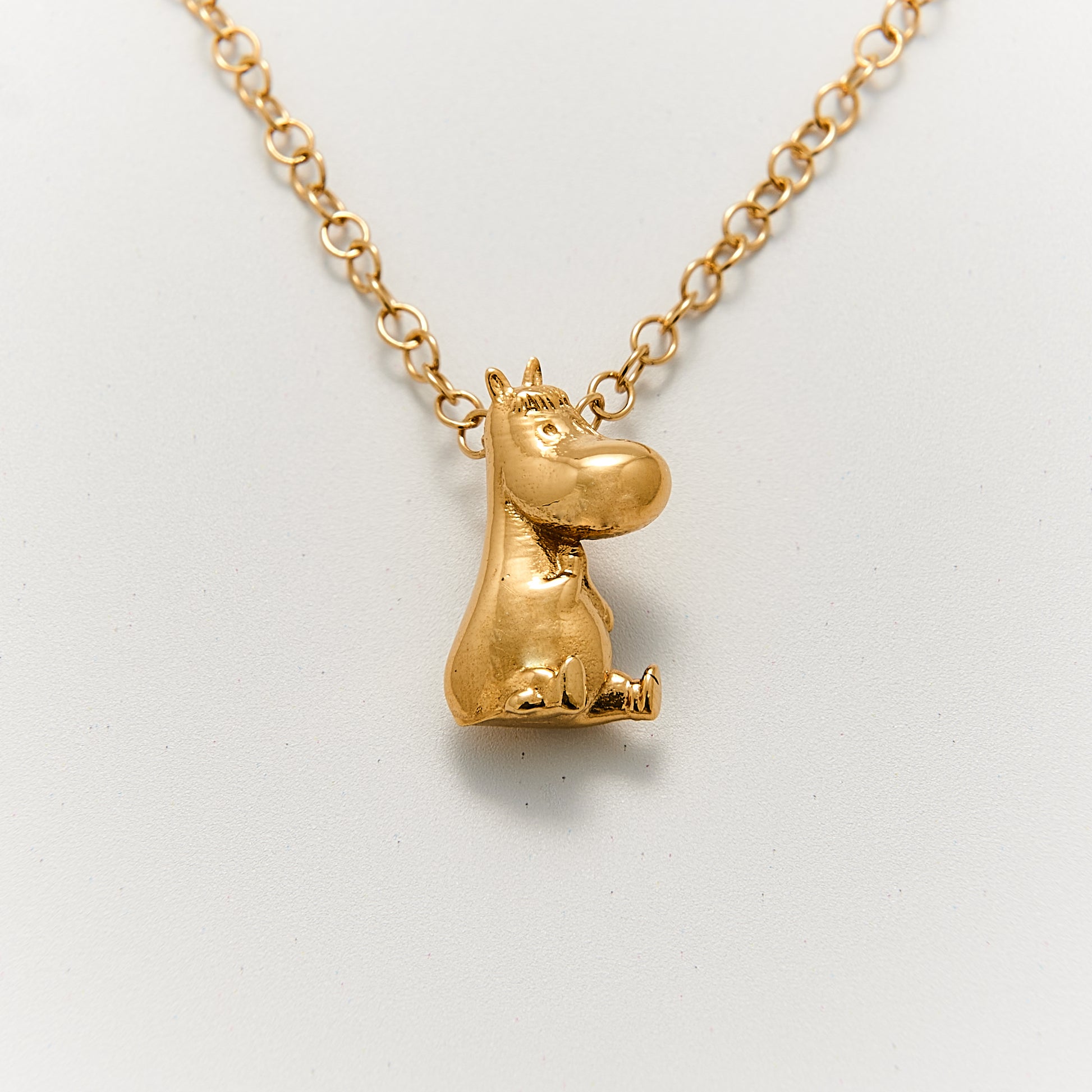 Officially licensed Moomin Snorkmaiden Necklace in recycled sterling silver with gold vermeil. A perfect gift for Moomin fans