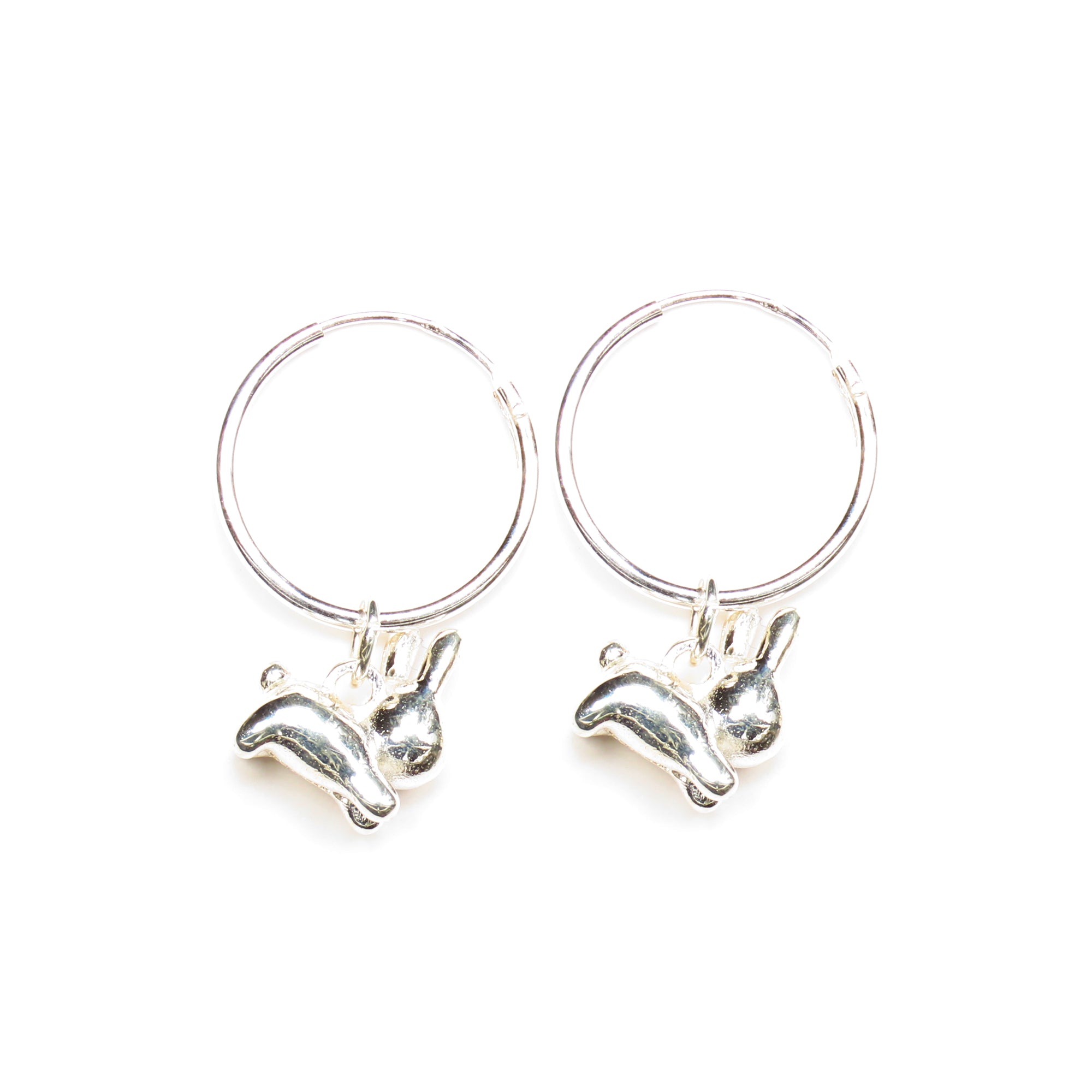 Rabbit Jewelry Sterling Silver Handmade top Bunny Rabbit Earrings RA7-E