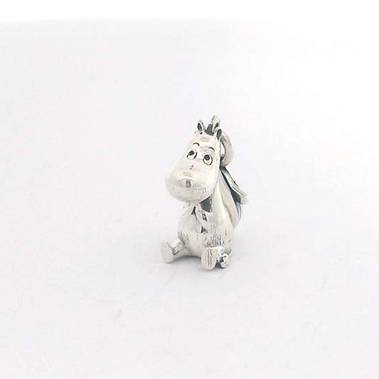 Sterling silver Moomin Moomintroll Charm with clip-on clasp, featuring Moomintroll’s iconic features