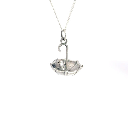 Moomins Nibling Umbrella Necklace (Sterling Silver)