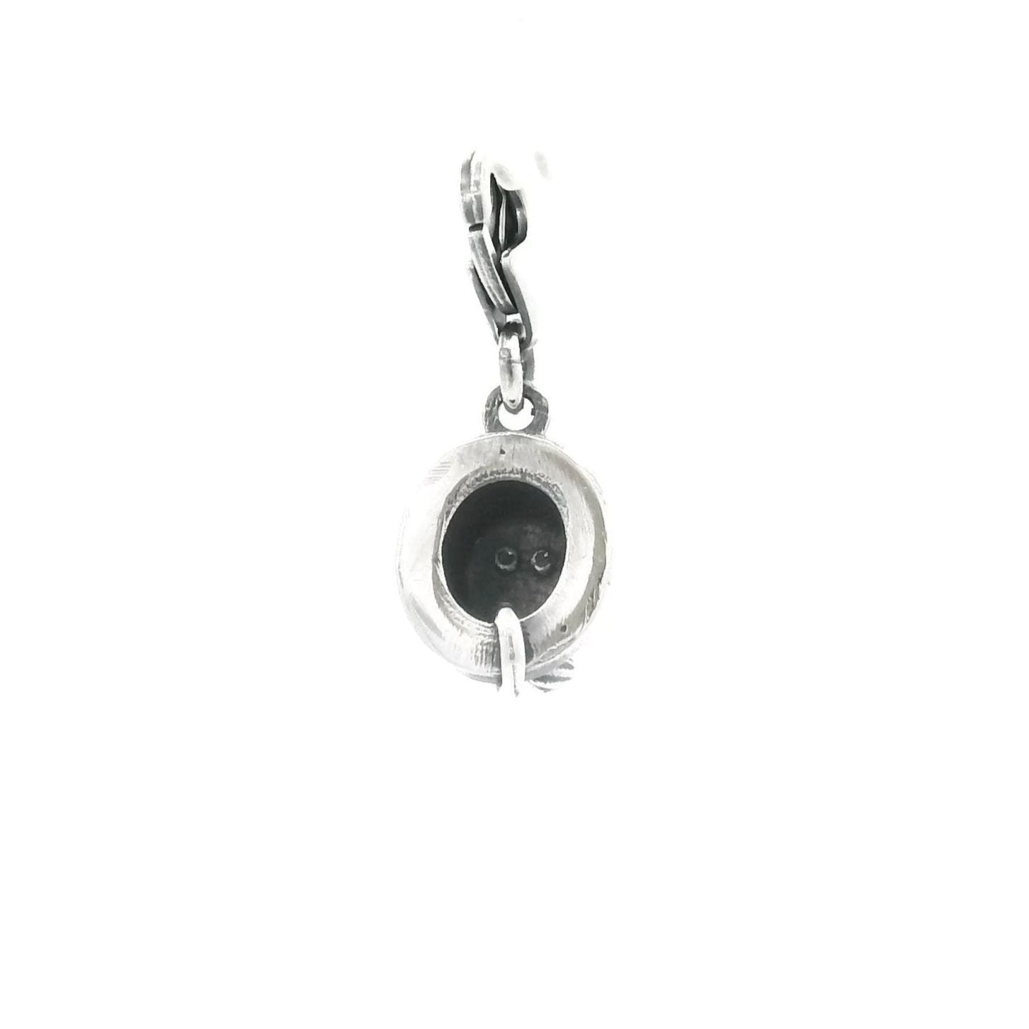 Sterling silver Moominpappa’s Top Hat Charm with clip-on clasp, inspired by Moominpappa's iconic black top hat.