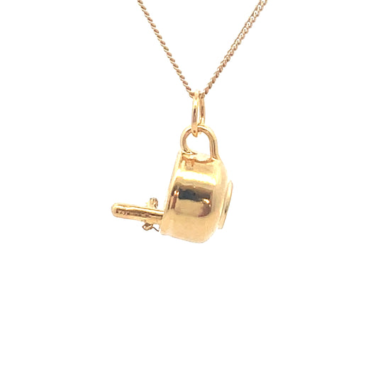 Hattifattener in a Cup Necklace in 18ct gold vermeil – close-up of Moomin charm jewellery