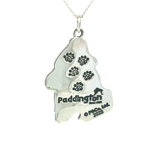 Paddington Bear with Suitcase & Marmalade Necklace (Sterling Silver)