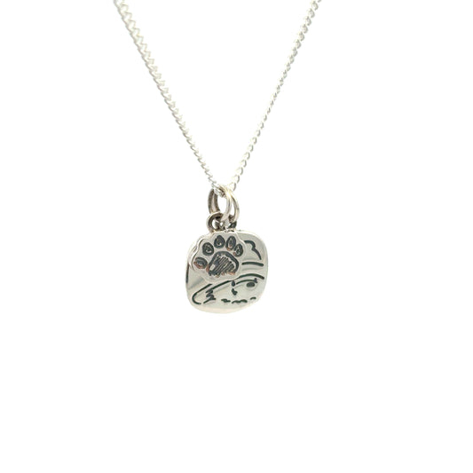 Paddington™ Square Pendant Necklace (Sterling Silver)