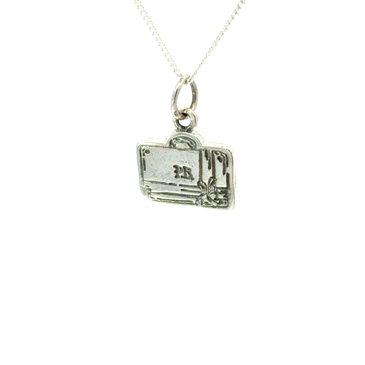 Paddington™ Mini Luggage Necklace with Gift Bow (Sterling Silver)