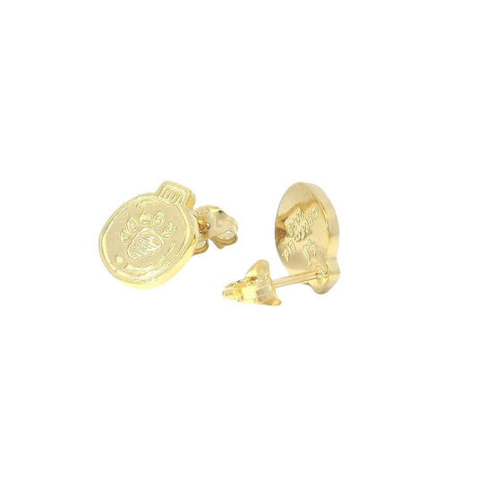 Paddington™ Bauble Pawprint Stud Earrings (18ct Gold Vermeil)