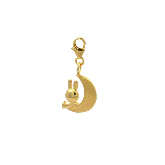Miffy and the Moon Charm (18ct Gold Vermeil)
