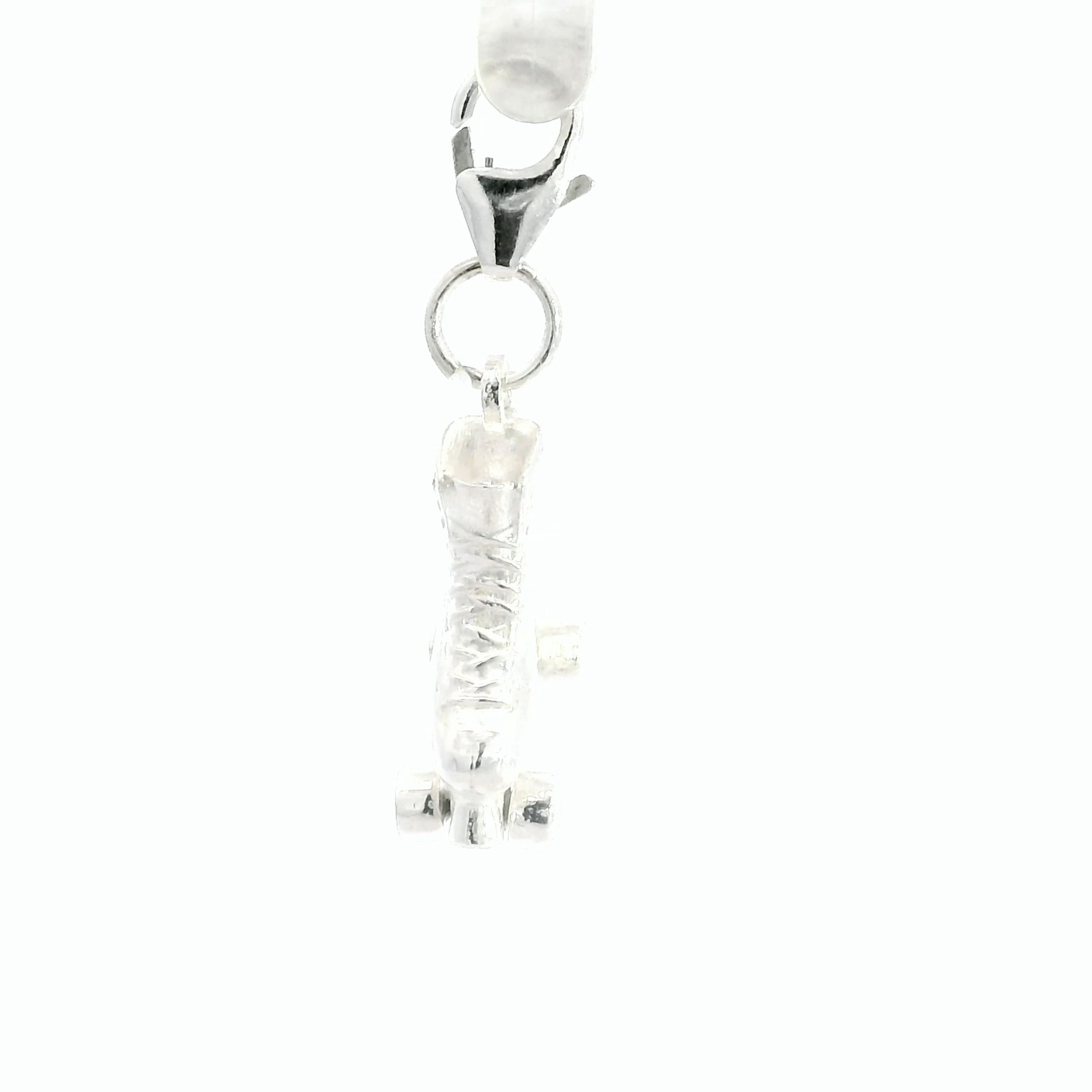 Andrew Lloyd Webber Starlight Express sterling silver roller skate charm with clip-on fastening