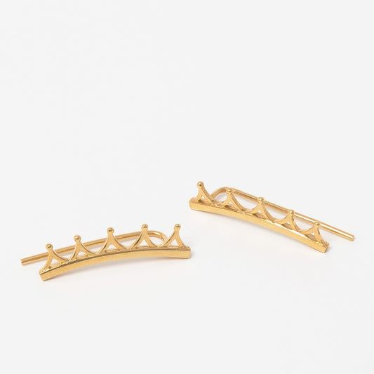 Crown Gift Set with Ear Climbers (18ct Gold Vermeil)