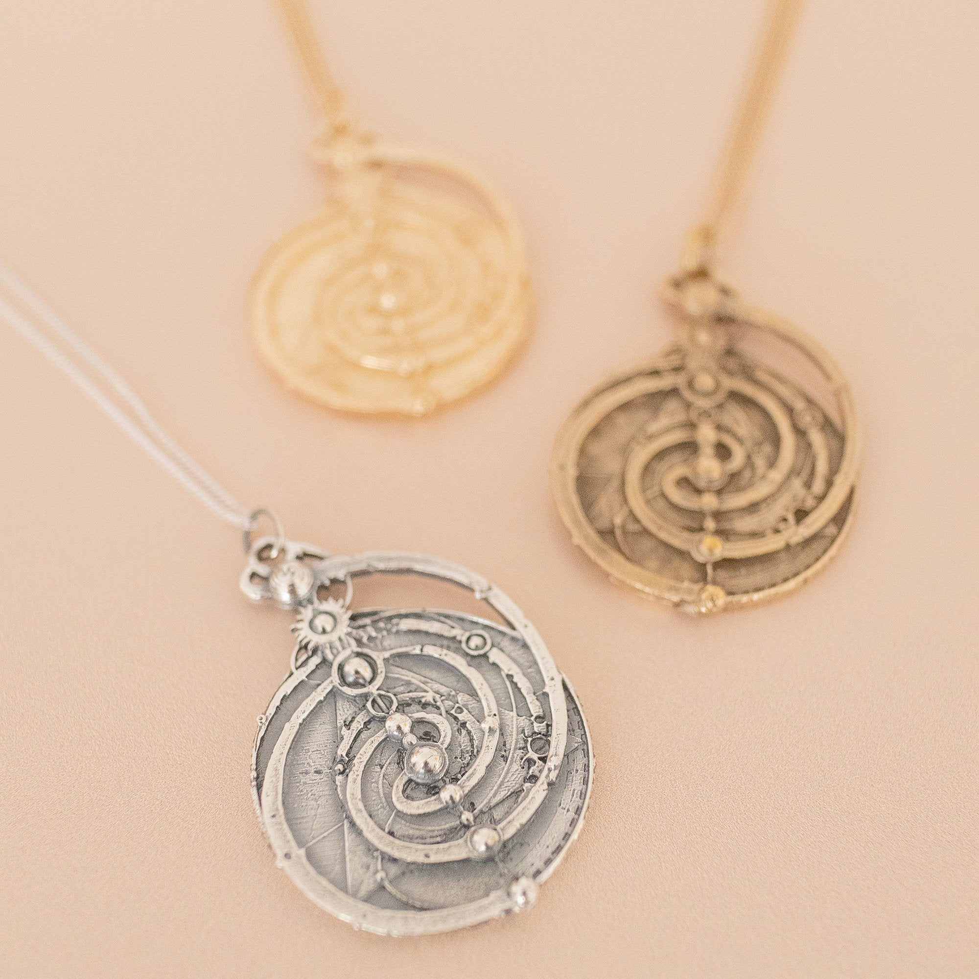 Large Mystic Spiral Mandala Necklace Jim Henson Fan Gift Licensed to Charm