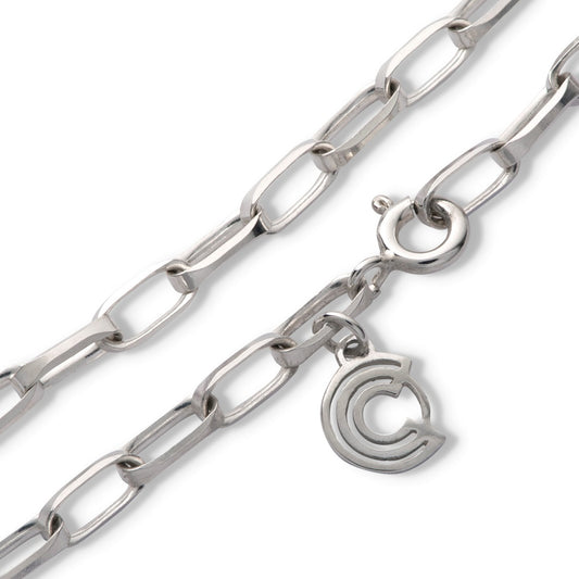 Diamond Cut Oval Chain Bracelet