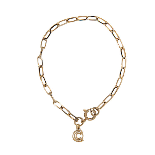 Diamond Cut Oval Chain Bracelet 18ct Gold Vermeil