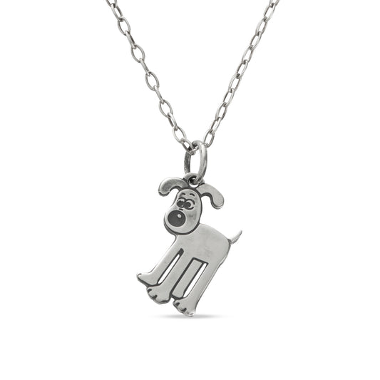 Etched Gromit Necklace (Sterling Silver)